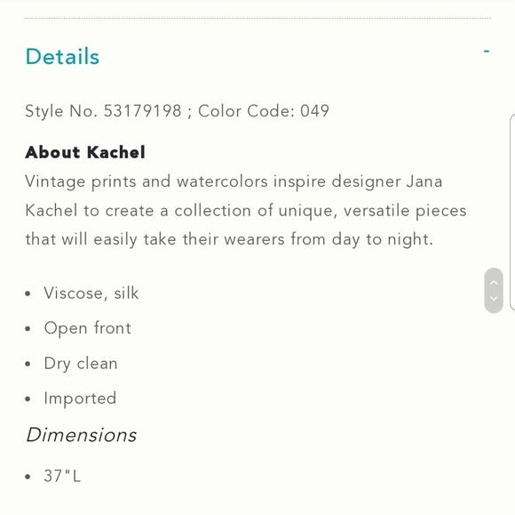 ANTROPOLOGIE KACHEL AMALIA COCOON KIMONO - Picture 6 of 6